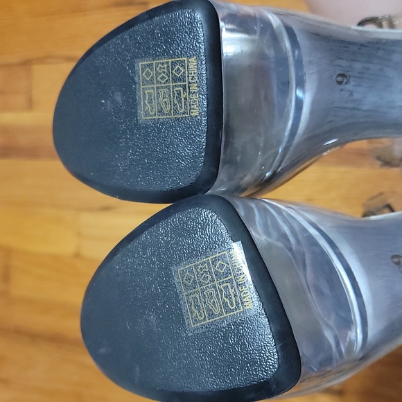 Lap Dance Club Clear Platform High Heels Stiletto Sandals sz 9 - Picture 6 of 8